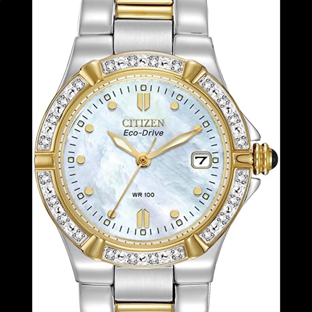 Citizen EcoDrive watch w/ diamonds